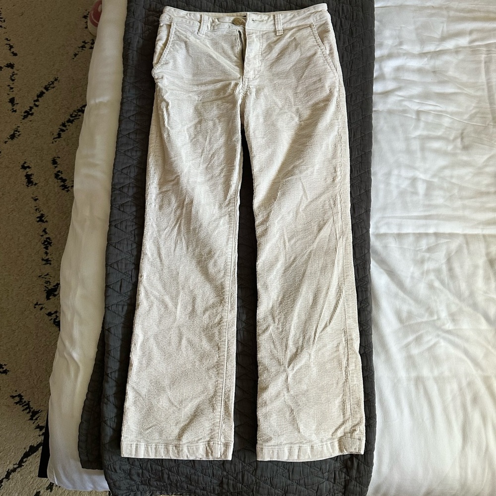 Kut from the Kloth Cream Corduroy Pants